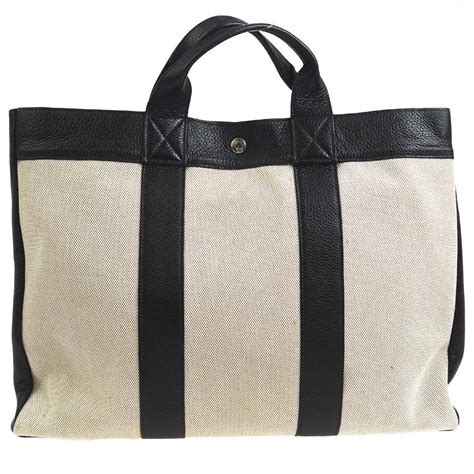 hermes weekend canvas tote bag|Hermes canvas bags for sale.